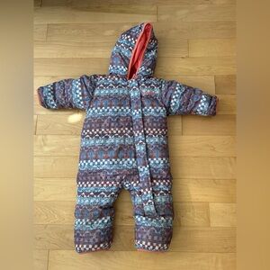 Columbia Baby Down Filled Snowsuit Size 6-12 months